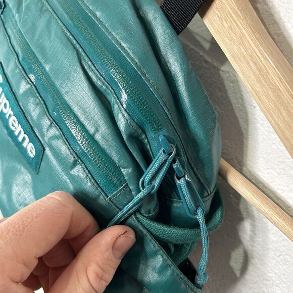 Supreme NY Box Logo Cordura Waist Bag Fanny Pack “Teal” FW17 - Picture 6 of 8